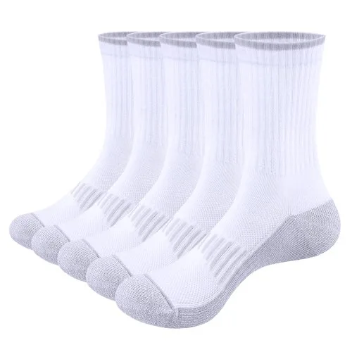 5 Pairs White