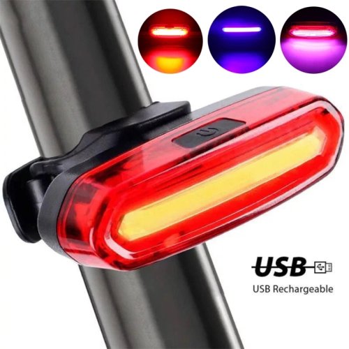 Immagine di Lampada Posteriore per Bicicletta LED Impermeabile con Alta Luminosità - Luci di Sicurezza Notturna per MTB e Bici da Strada