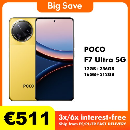 Imagen de Poco F7 Ultra 5G con NFC, 12GB RAM y 256GB de almacenamiento, versión global, teléfono móvil nuevo sin cargador, edición mundial premier