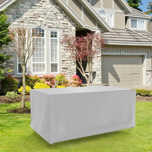 Imagen de Cubierta para muebles de exterior, 200 tamaños, protección UV, terraza, silla de jardín, cubierta antipolvo, Protector de mesa
