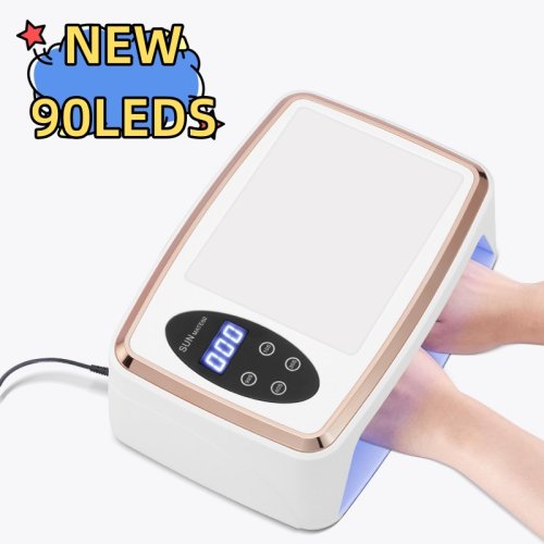 Bild von Professionelle 90-LED UV/LED Nageltrockner-Lampe mit Bewegungserkennung – Schnelles Aushärten von Gel-Nagellack für Maniküre & Pediküre im Salon oder zu Hause