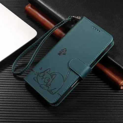 Image de Étui Cuir Moto G15/G35/G55 - Portefeuille à Rabat avec Support Carte