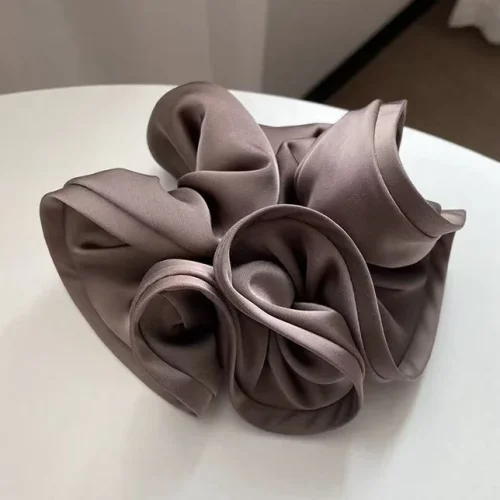 Zdjęcie Nowa koreańska moda Design Sense Fungus Hair Tie Ins-Like Satin Hair Tie dla kobiet z prostym temperamentem New Style Hair Tie