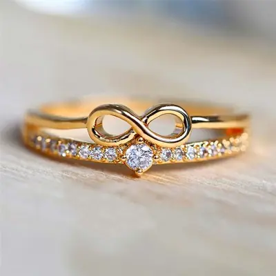 Image de Bague Arc Infini Zircone Cubique - Chic & Élégant