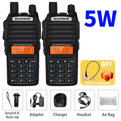 Immagine di Walkie Talkie Baofeng UV-82 8W - Comunicazione Potente e Portatile