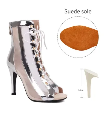 Silver Suede 9.5cm