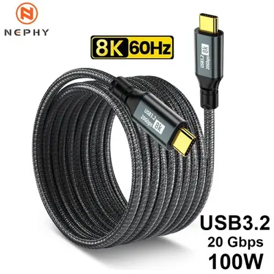Image de Câble USB-C 3.2 Gen 2 100W - Charge Rapide & Transfert 8K