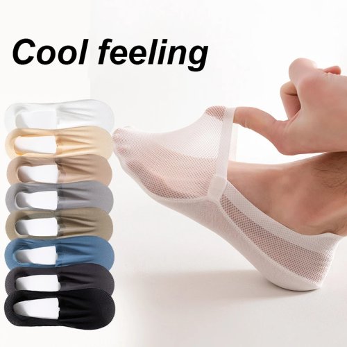 Image de Chaussettes Homme Été - Lot de 5 Paires Invisibles & Respirantes