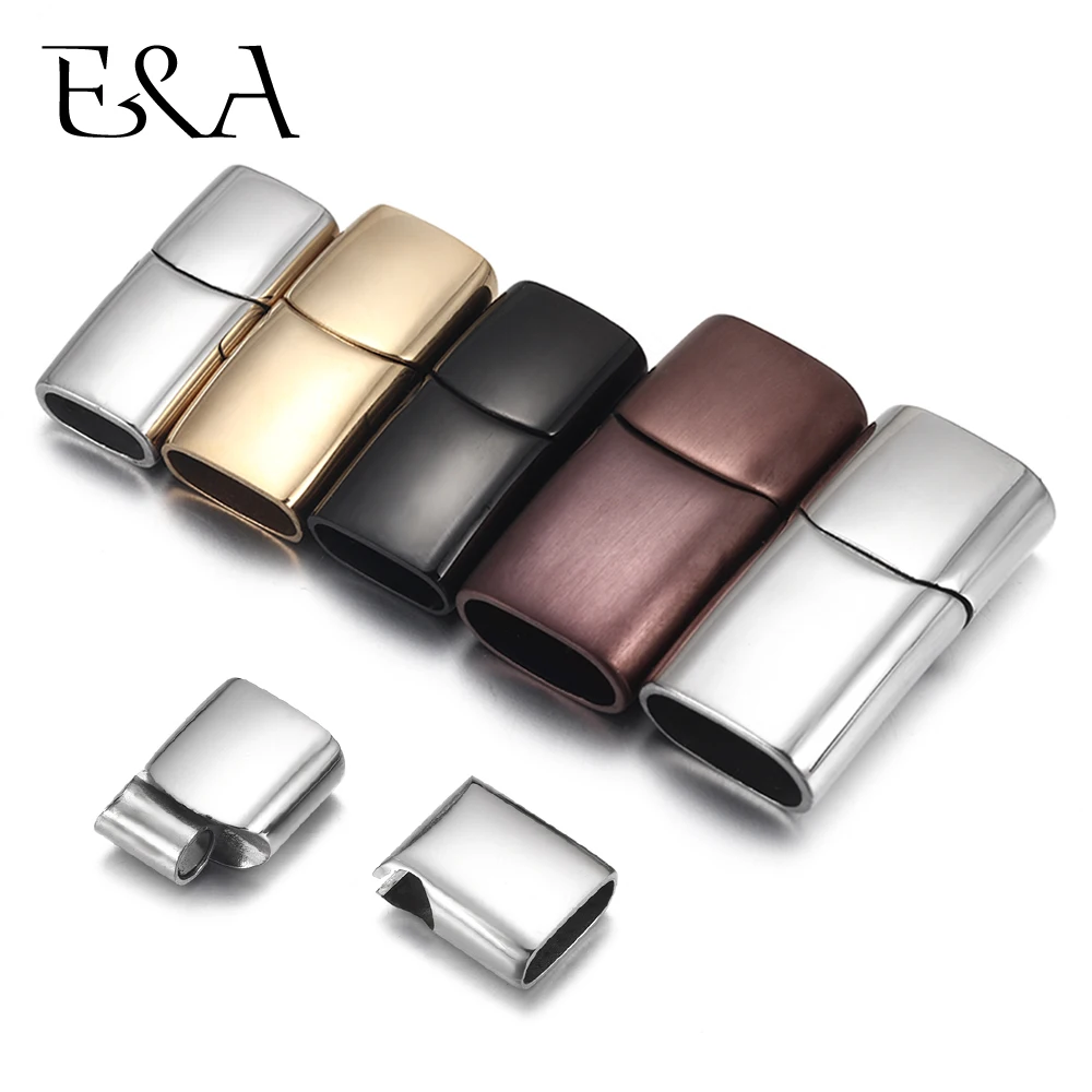 Image de Fermoir Magnétique Acier Inoxydable - 8x4, 10x5, 12x6 mm