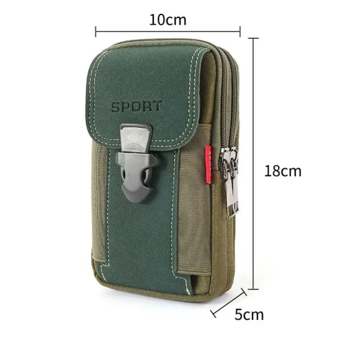 Bild von Unisex Gürteltasche Handytasche für Männer Telefon Holstertasche Molle Hüfttasche Pack Kleiner taktischer Gürtel Rucksack Kartenhalter