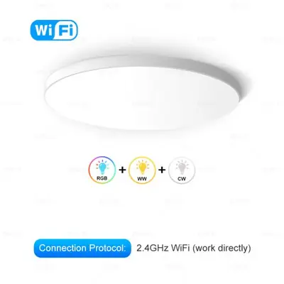 Image de Plafonnier LED Intelligent RGBW avec Commande vocale