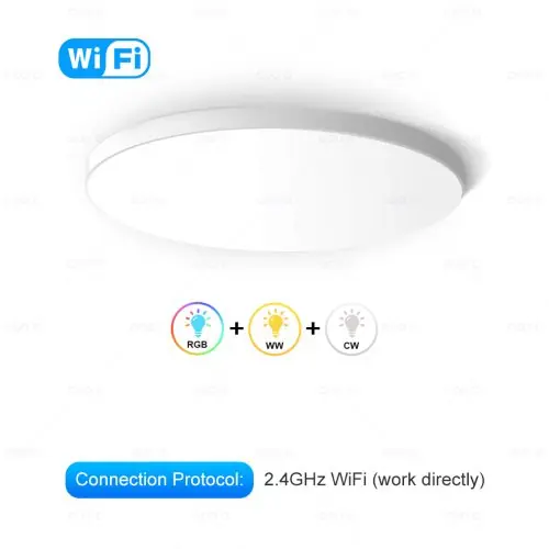 Image de Plafonnier LED Intelligent RGBW avec Commande vocale
