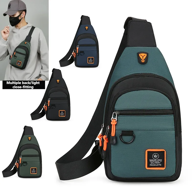 Bild von Stilvolle Herren-Brusttasche aus Oxford-Stoff