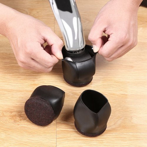 Imagen de Protectores de Piso para Silla de Oficina - Almohadillas de Fieltro Antiarañazos