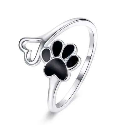 Image de Bague Chat en Argent Sterling - Bijou Animal de Compagnie
