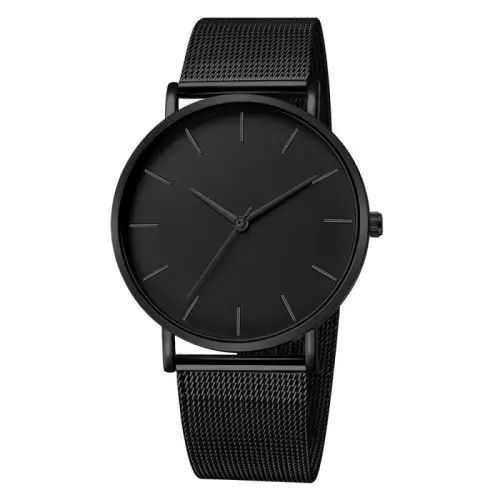 Image de Montre Homme Ultra Mince Acier Inoxydable