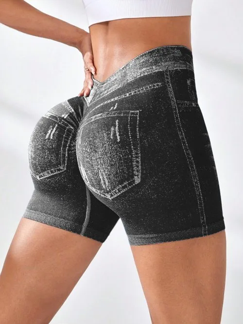 Negro pantalones cortos