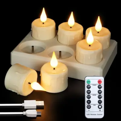 Image de Bougie LED Rechargeable avec Télécommande