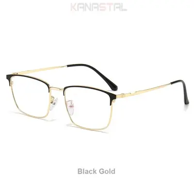 Image de Lunettes de vue élégantes en titane - Anti-lumière bleue & correction myopie