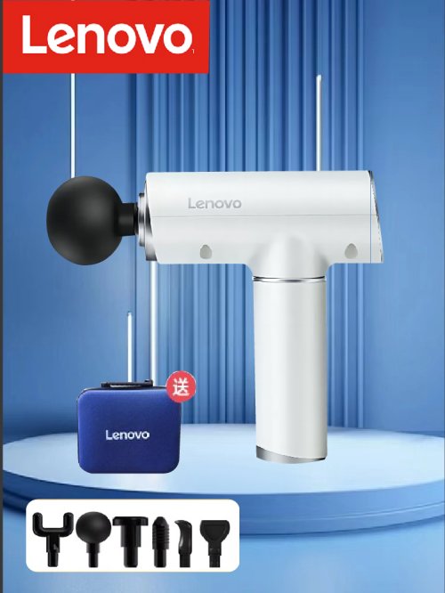 Afbeelding van Lenovo 6-koppen fasciapistool Professionele mini stille sportontspanning Massager 5e versnelling Deep Tissue elektrisch massagepistool