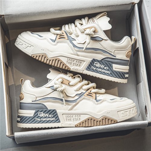Immagine di Scarpe da ginnastica casual da uomo Mesh traspirante Scarpe da corsa stringate alla moda 2024 Scarpe da ginnastica quotidiane da passeggio Calzature da allenamento per jogging