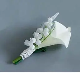Image de Bouquet de Mariée Blanc Élégant - Style Cascade
