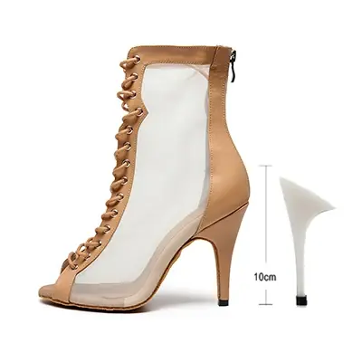 Image de Chaussures de Danse Élégantes à Pointe Haute pour Femmes