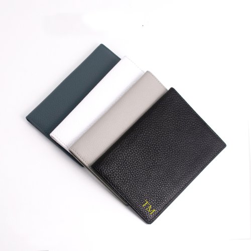 Image of Personalized Genuine Leather Passport Cover with Custom Letters – Elegant Travel Passport Holder & Document Protection Case