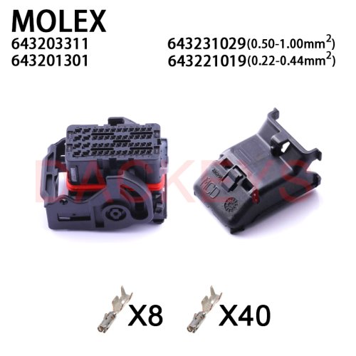 Imagen de Conector Molex 48 Pines para ECU - Arnés de Cables Automotriz