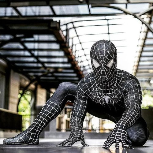 Zdjęcie Kostium Spider-Mana – Czarno-Czerwony Zentai