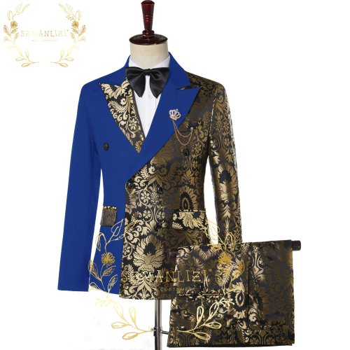 Immagine di Elegante Abito Uomo Slim Fit in Pied de Poule