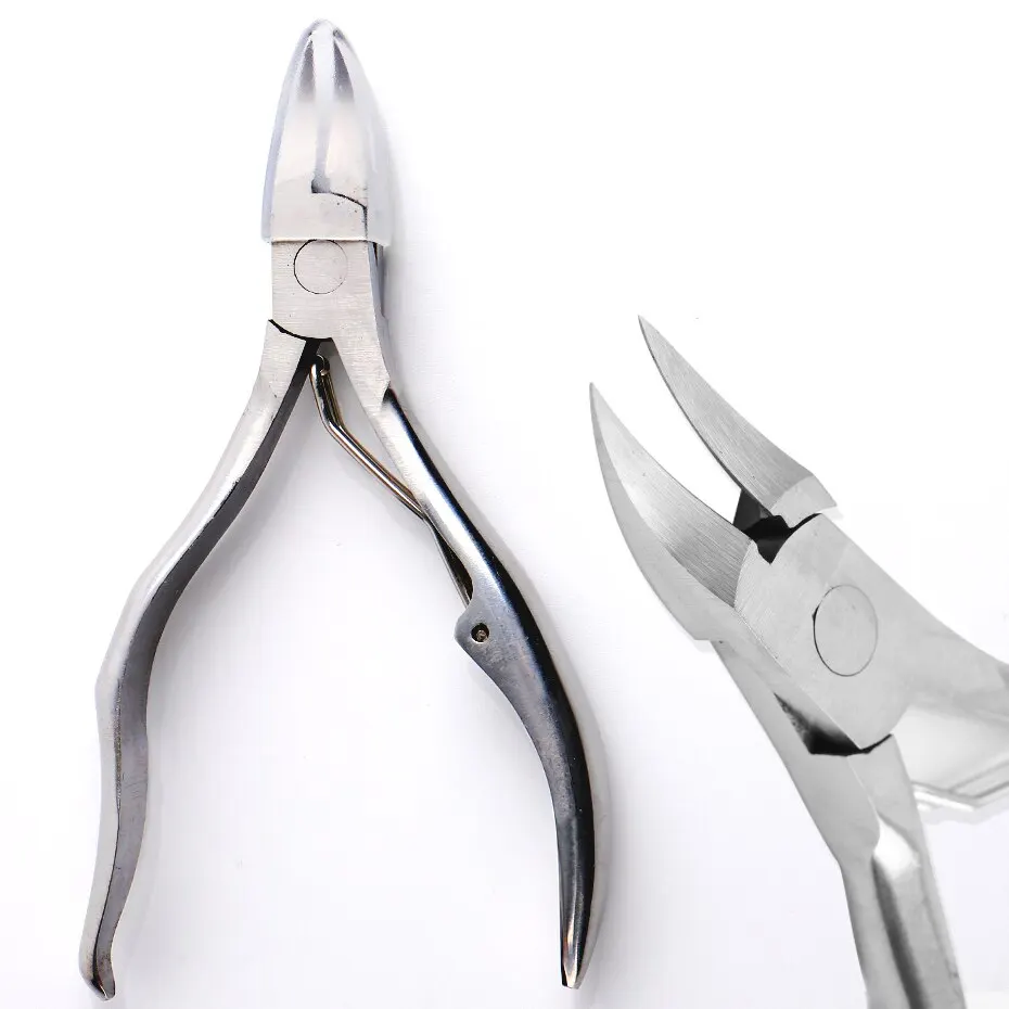 Image of Natural Stainless Steel Nail Scissors & Cuticle Clipper Set – Eagle Beak Manicure Nippers for Dead Skin Removal and Pedicure Care