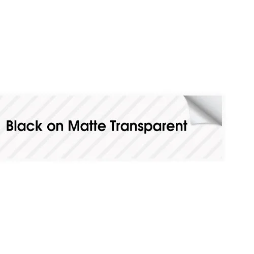 Schwarz auf matt klar