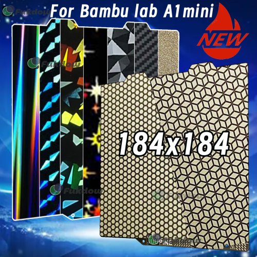 Afbeelding van Dubbelzijdige Bouwplaat voor Bambu Lab A1 Mini – H1H PEI & PET