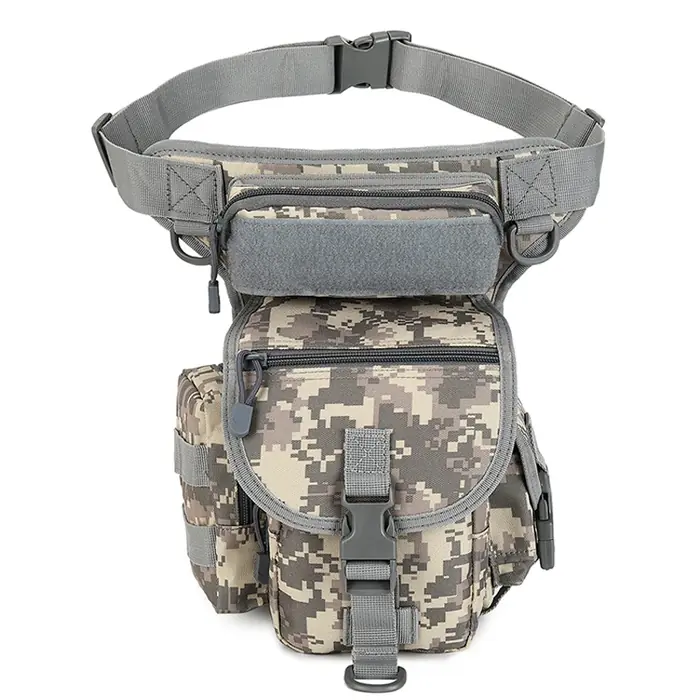 Image de Sac de Jambe Militaire pour Moto - Fanny Pack Tactique