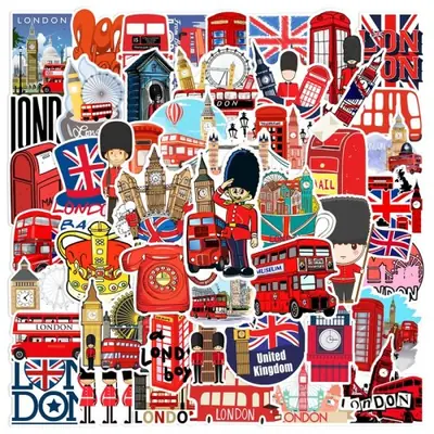 Image de Stickers Rouges London - Décoration Créative pour Enfants