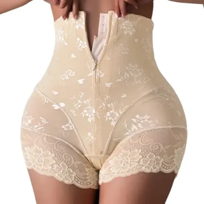 Image de Culotte Taille Haute Amincissante avec Fermeture Éclair