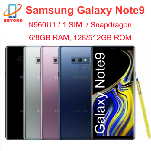 Afbeelding van Samsung Galaxy Note9 N960U1 - Smartphone met 128 GB of 512 GB opslag, 6 GB of 8 GB RAM, Octa-Core processor, 6,4 inch scherm, NFC, Snapdragon chipset, originele 4G LTE Android telefoon
