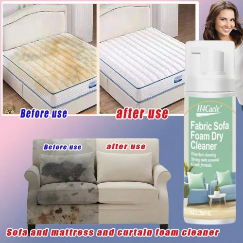 Imagen de Limpiador Natural en Espuma para Sofás de Tela, Alfombras y Cortinas – Solución Ecológica Multifuncional Sin Agua
