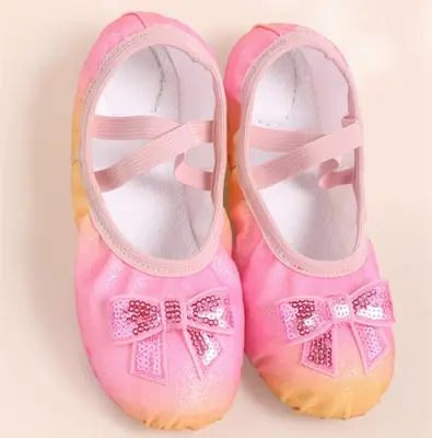 Image de Chaussures de Danse Enfant Fille - Arc-en-Ciel Paillettes