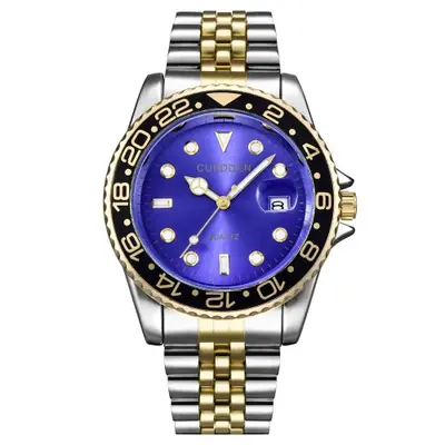Image de Montre Homme Vintage Acier & Or - Élégance Classique