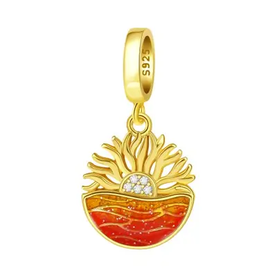 Image de Pendentif Poisson Betta Bleu en Argent Sterling 925