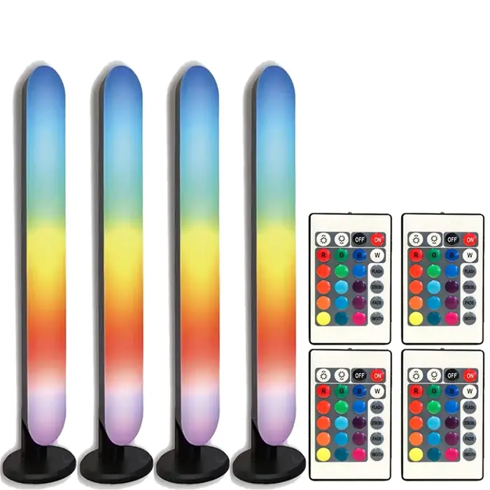 4 lampes avec 4 télécommandes