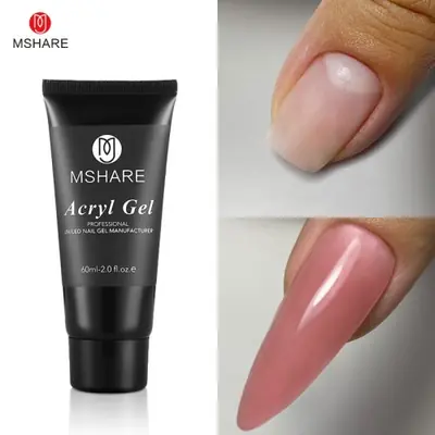 Image de Gel Poly Extension Ongles Blanc Laiteux - 60g