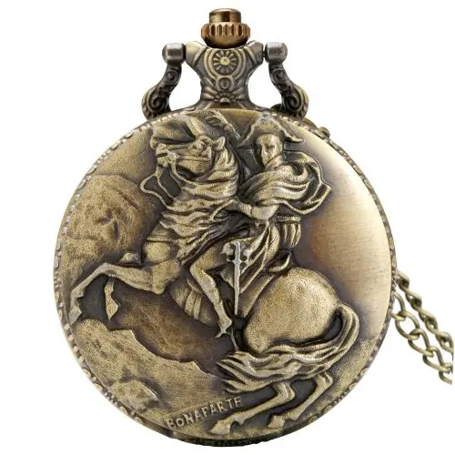 Image de Montre de Poche Vintage Napoléon Bonaparte - Bronze & Quartz