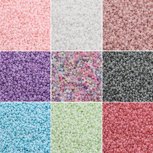 Image de Perles de Rocaille 2mm - 1000 Pièces Colorées