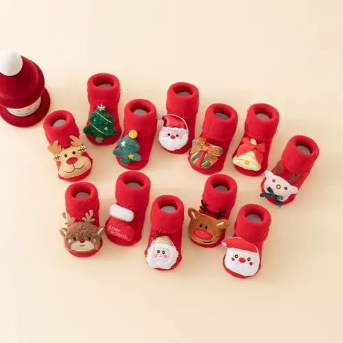 Image de Chaussettes de Noël Douces pour Bébés