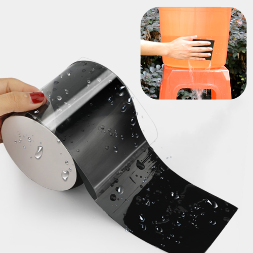 Image of Natural Silicone Rubber Self-Adhesive Repair Tape for Water Pipe Leak Sealing and Waterproofing