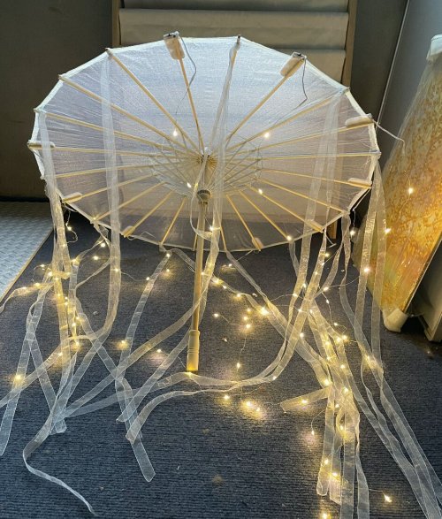 Zdjęcie Elegancki Parasol Japoński w Stylu Starożytnej Księżniczki