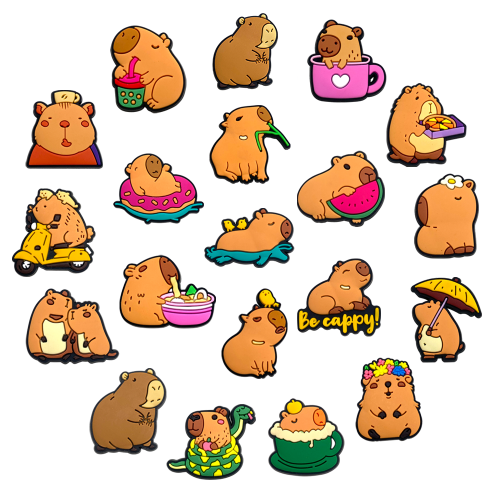 Imagen de Adornos de Capibara para Zapatos: Divertidos y Lindos